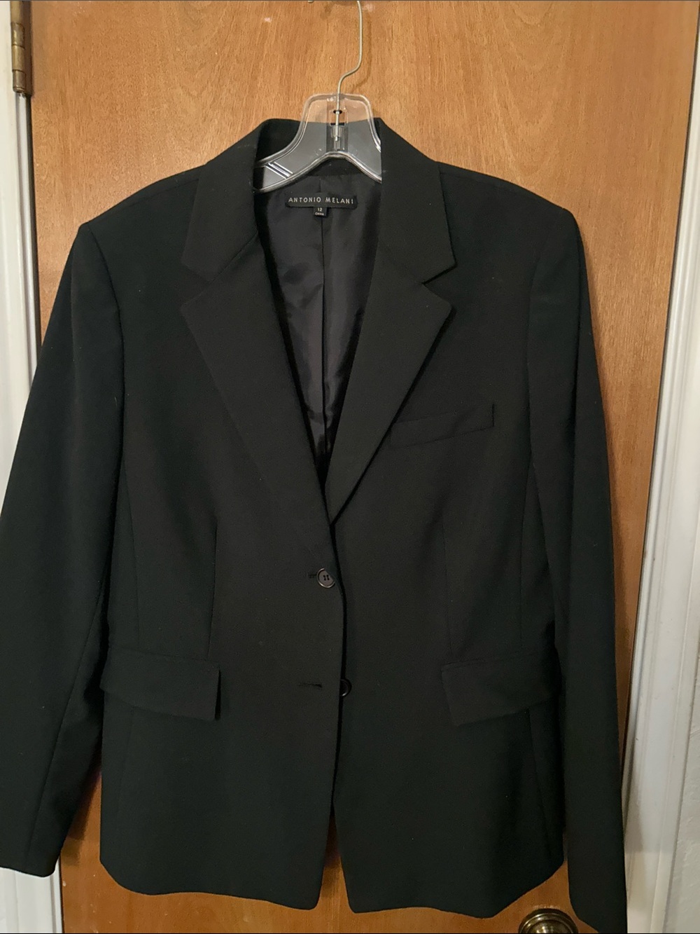 ANTONIO MELANI Black Single-Button Women's Blazer. 12. Great shape